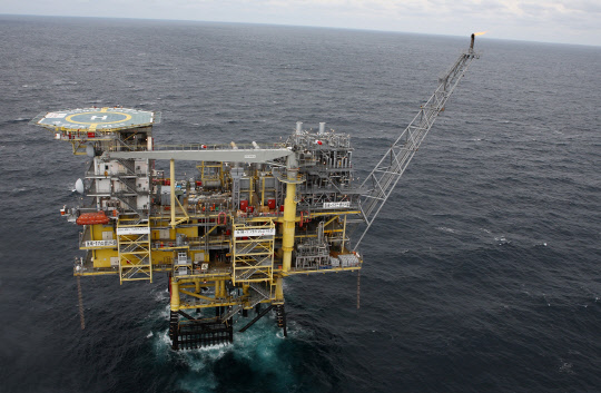 한국석유공사 동해가스전 전경. <SK이노베이션 제공>